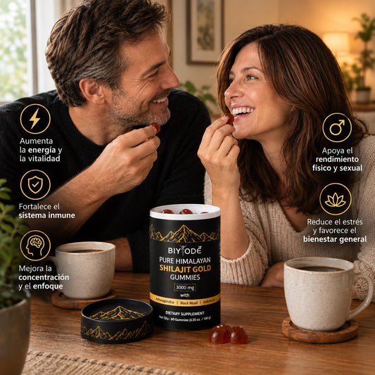 Shilajit Gold Gummies | Más ganas, más ánimo y más cercanía con tu pareja