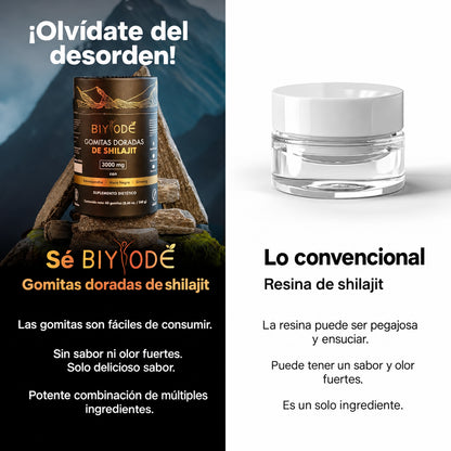 Shilajit Gold Gummies | Más ganas, más ánimo y más cercanía con tu pareja